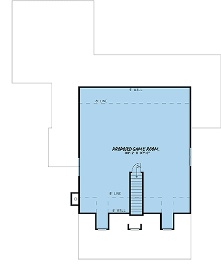 House Plan 82500 Second Level Plan