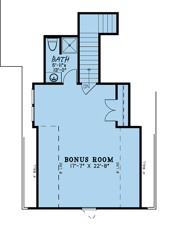 Bungalow Craftsman European French Country Southern Traditional Level Two of Plan 82501