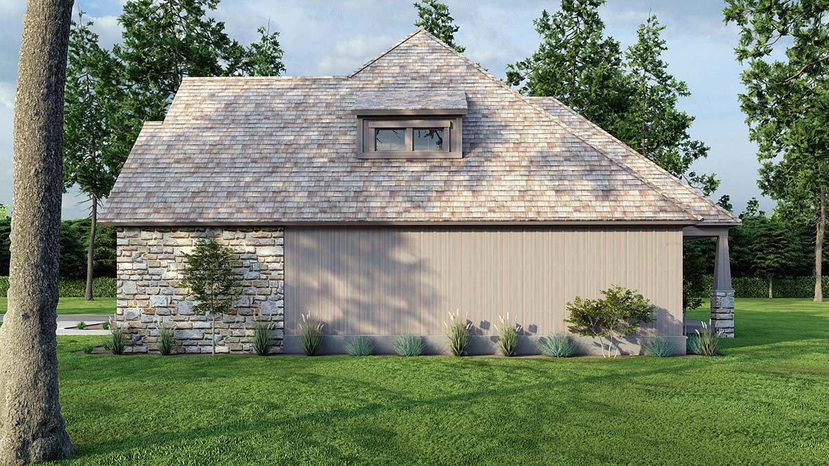 Bungalow, Craftsman, European, French Country, Southern, Traditional Plan with 2495 Sq. Ft., 3 Bedrooms, 4 Bathrooms, 2 Car Garage Picture 2