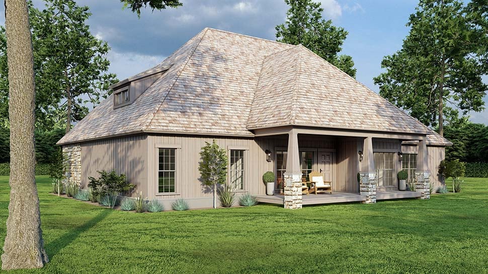 Bungalow, Craftsman, European, French Country, Southern, Traditional Plan with 2495 Sq. Ft., 3 Bedrooms, 4 Bathrooms, 2 Car Garage Picture 7