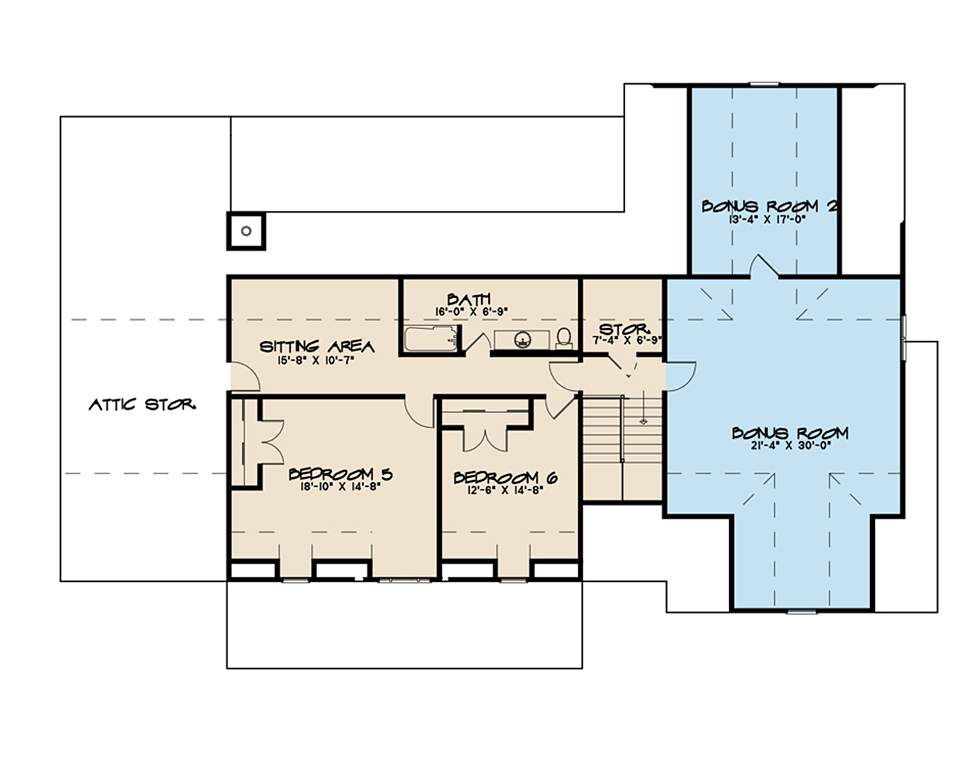 Cottage Country Southern Level Two of Plan 82503