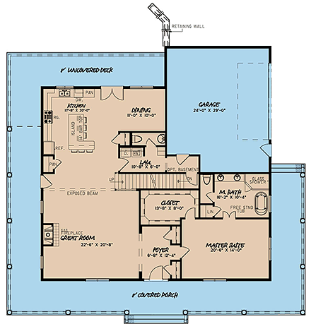 House Plan 82510 First Level Plan