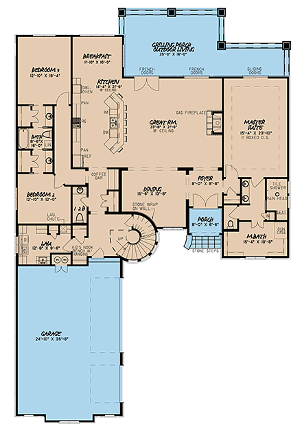 House Plan 82512 First Level Plan