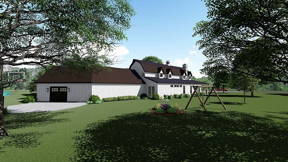 Contemporary, Country, Southern Plan with 3414 Sq. Ft., 3 Bedrooms, 4 Bathrooms, 3 Car Garage Picture 3