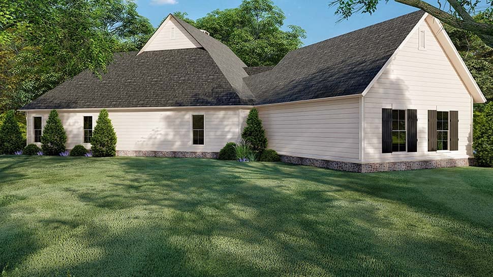 Country, Farmhouse, Southern Plan with 3004 Sq. Ft., 3 Bedrooms, 4 Bathrooms, 2 Car Garage Picture 3