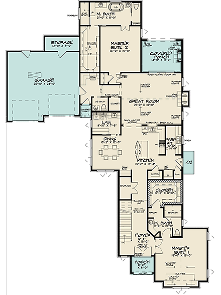 House Plan 82530 First Level Plan