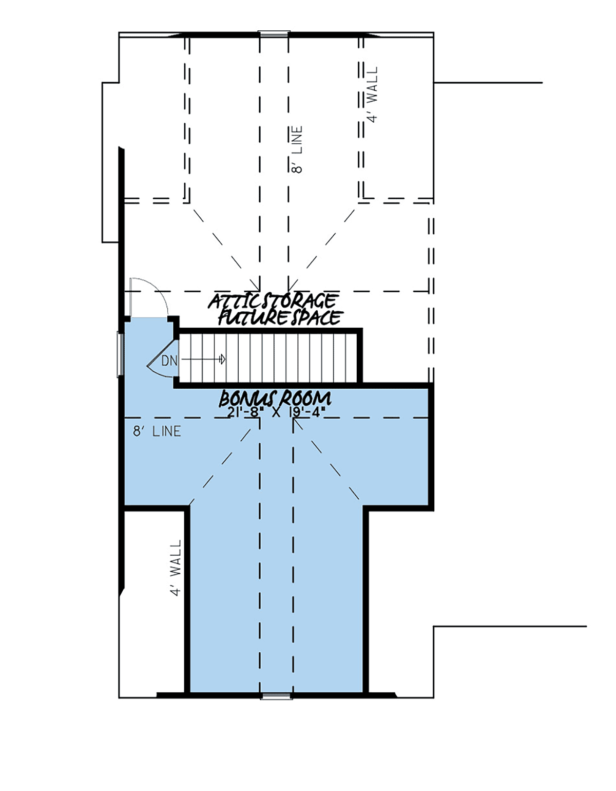 Bungalow Country Craftsman Farmhouse Level Two of Plan 82533