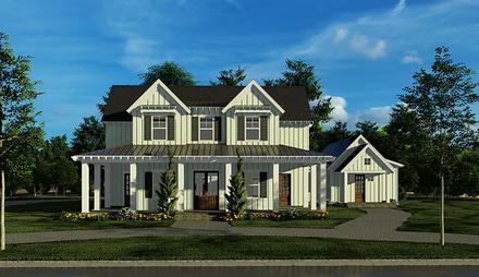 Bungalow Country Craftsman Farmhouse Elevation of Plan 82537