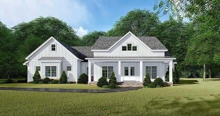 Country, Farmhouse House Plan 82542 with 3 Beds, 3 Baths, 2 Car Garage