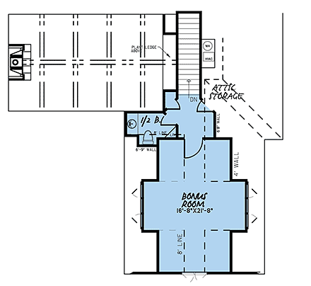 House Plan 82546 Second Level Plan