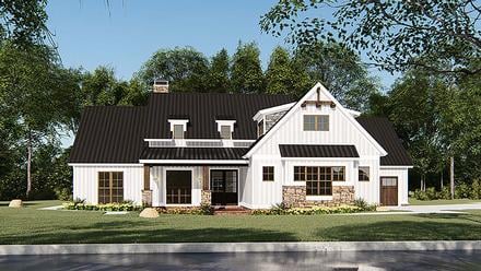 Bungalow Craftsman Farmhouse New American Style Elevation of Plan 82546