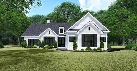 Bungalow, Craftsman, Farmhouse, Traditional House Plan 82550 with 4 Beds, 3 Baths, 3 Car Garage