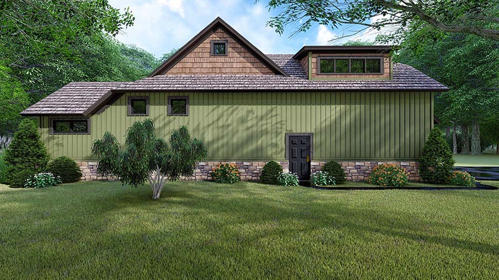 Bungalow, Craftsman, Farmhouse, One-Story, Traditional Plan with 1998 Sq. Ft., 3 Bedrooms, 2 Bathrooms, 2 Car Garage Picture 6