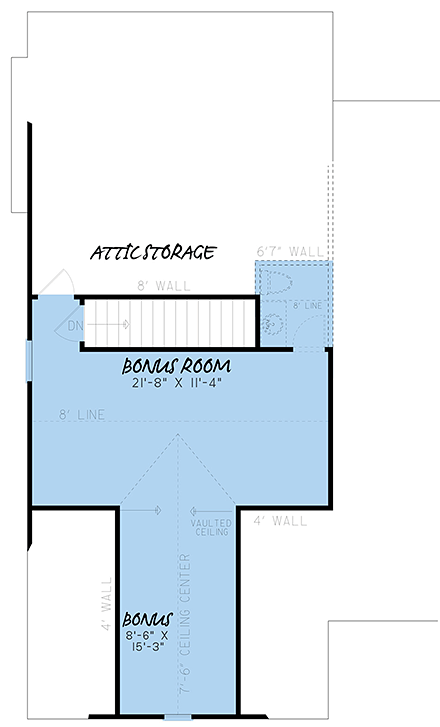 House Plan 82560 Second Level Plan