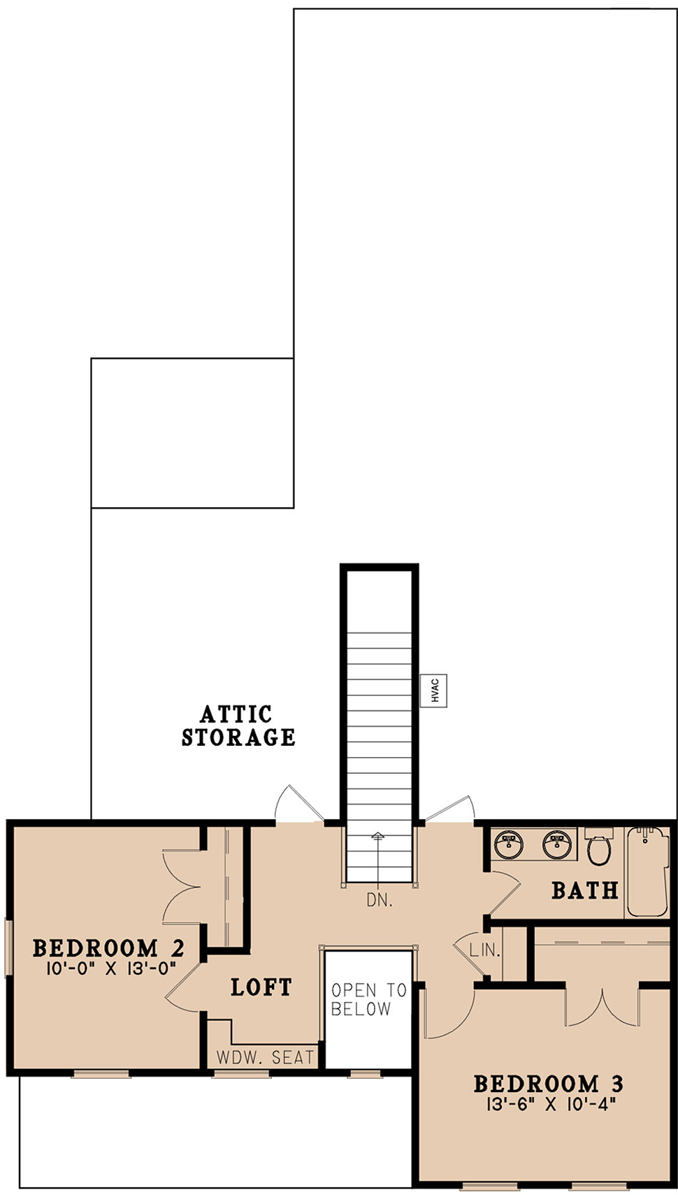 Country Farmhouse Southern Traditional Level Two of Plan 82561