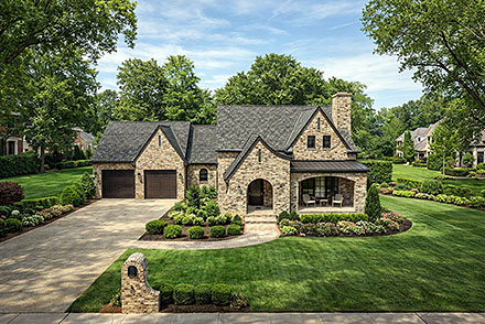 Cottage European Elevation of Plan 82570