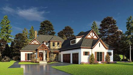 Bungalow Craftsman French Country Elevation of Plan 82574