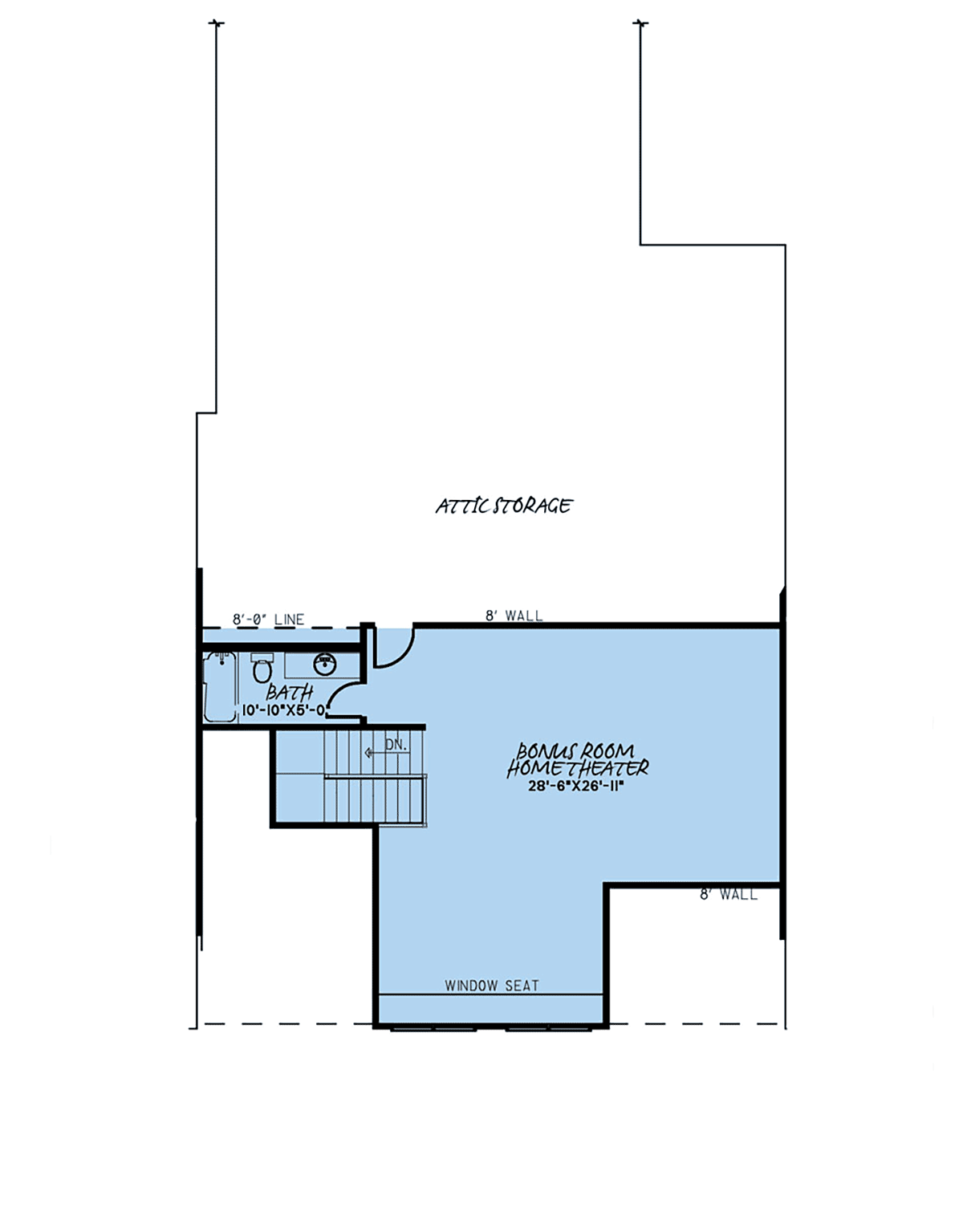 Bungalow Country Craftsman Farmhouse Level Two of Plan 82578