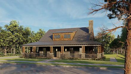 Bungalow Country Craftsman Farmhouse Elevation of Plan 82578