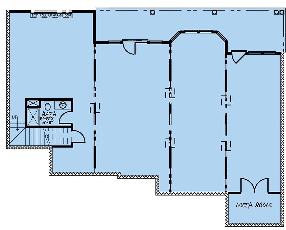 Traditional Lower Level of Plan 82580