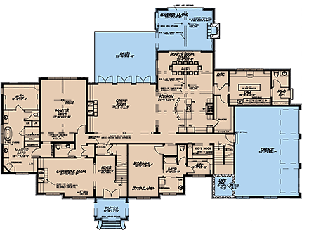 House Plan 82588 First Level Plan