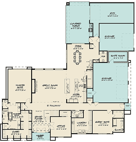 House Plan 82609 First Level Plan