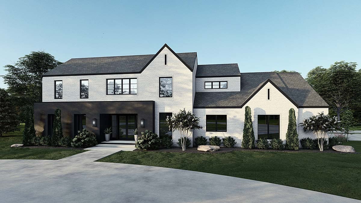 Contemporary, Modern Plan with 5293 Sq. Ft., 5 Bedrooms, 5 Bathrooms, 3 Car Garage Elevation