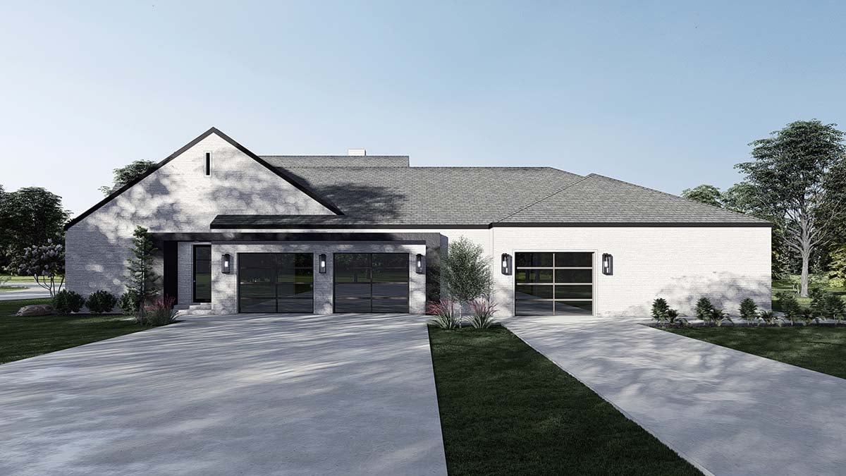Contemporary, Modern Plan with 5293 Sq. Ft., 5 Bedrooms, 5 Bathrooms, 3 Car Garage Picture 2
