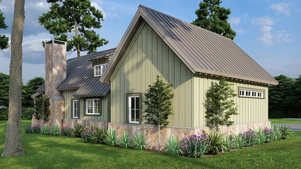 Bungalow, Contemporary, Craftsman Plan with 1008 Sq. Ft., 1 Bedrooms, 2 Bathrooms Picture 7