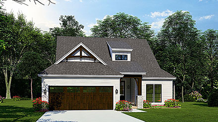 Bungalow Craftsman Southern Traditional Elevation of Plan 82650