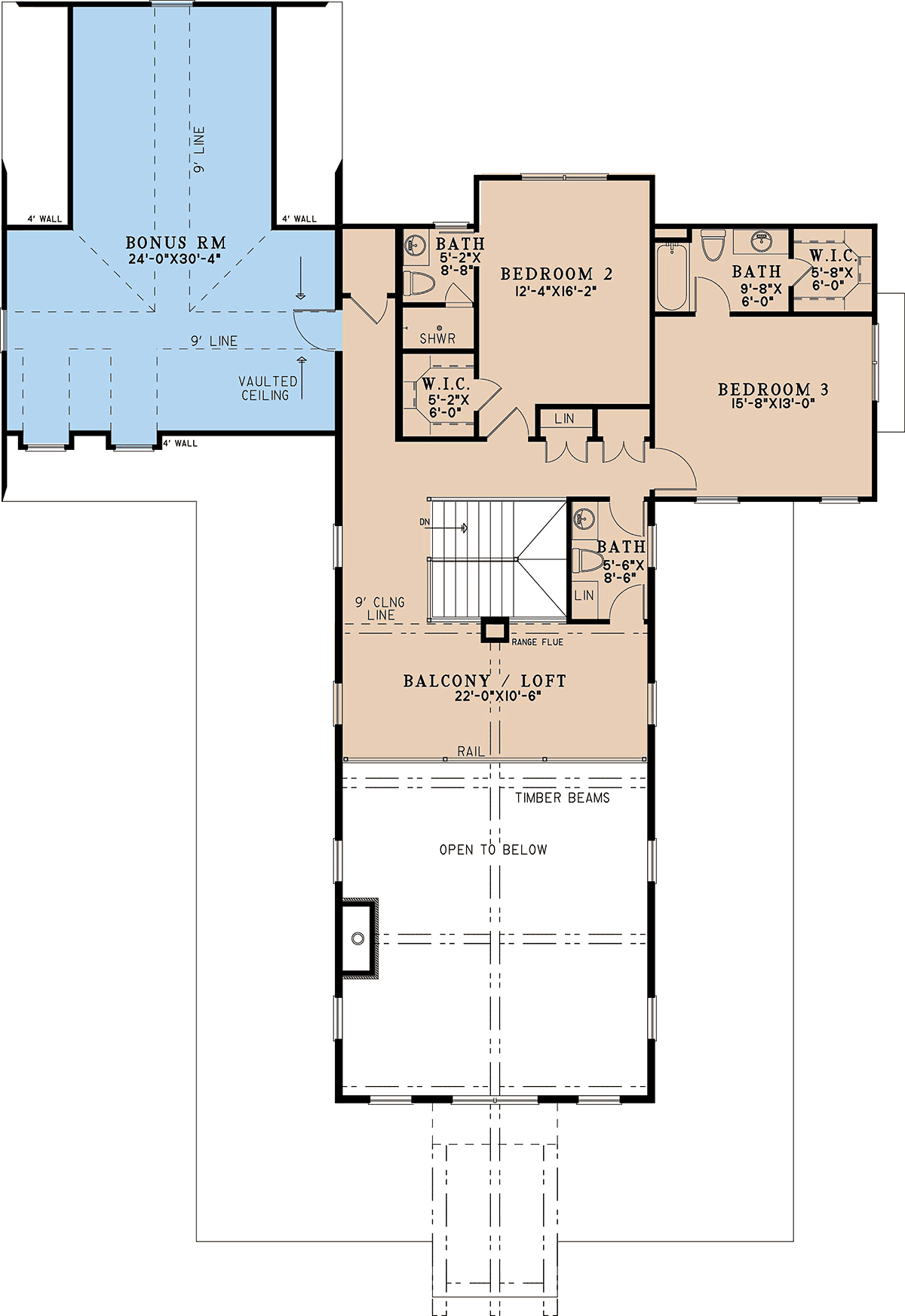 Barndominium Bungalow Country Craftsman Farmhouse Level Two of Plan 82655