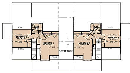 Multi-Family Plan 82656 Second Level Plan