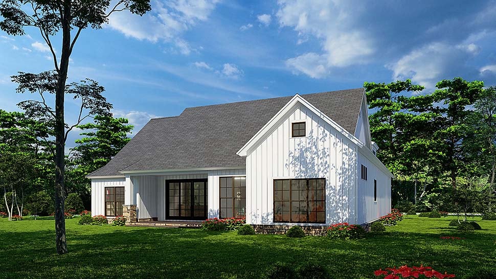 Bungalow, Cottage, Craftsman, Farmhouse, Traditional Plan with 1958 Sq. Ft., 3 Bedrooms, 2 Bathrooms, 2 Car Garage Picture 7