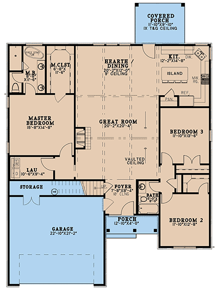 House Plan 82662 First Level Plan