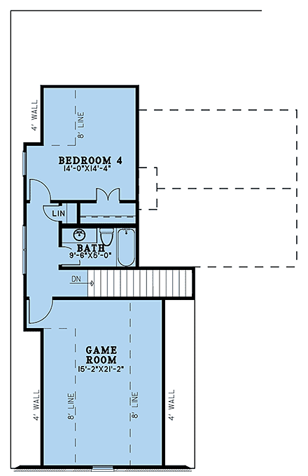 House Plan 82662 Second Level Plan