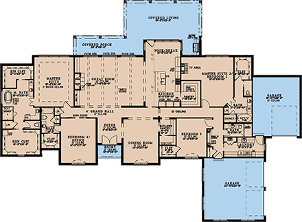 House Plan 82672 First Level Plan