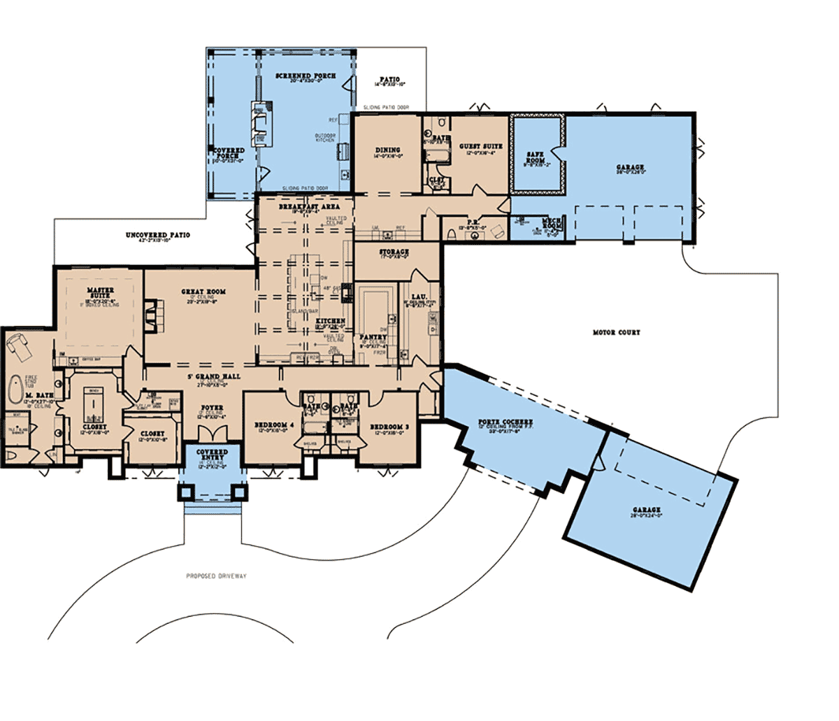 Contemporary European Traditional Level One of Plan 82677
