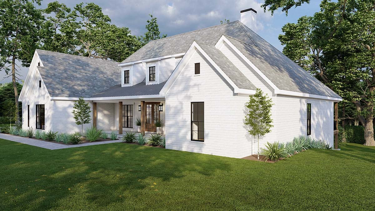 Farmhouse, Traditional Plan with 3240 Sq. Ft., 4 Bedrooms, 4 Bathrooms, 2 Car Garage Picture 2