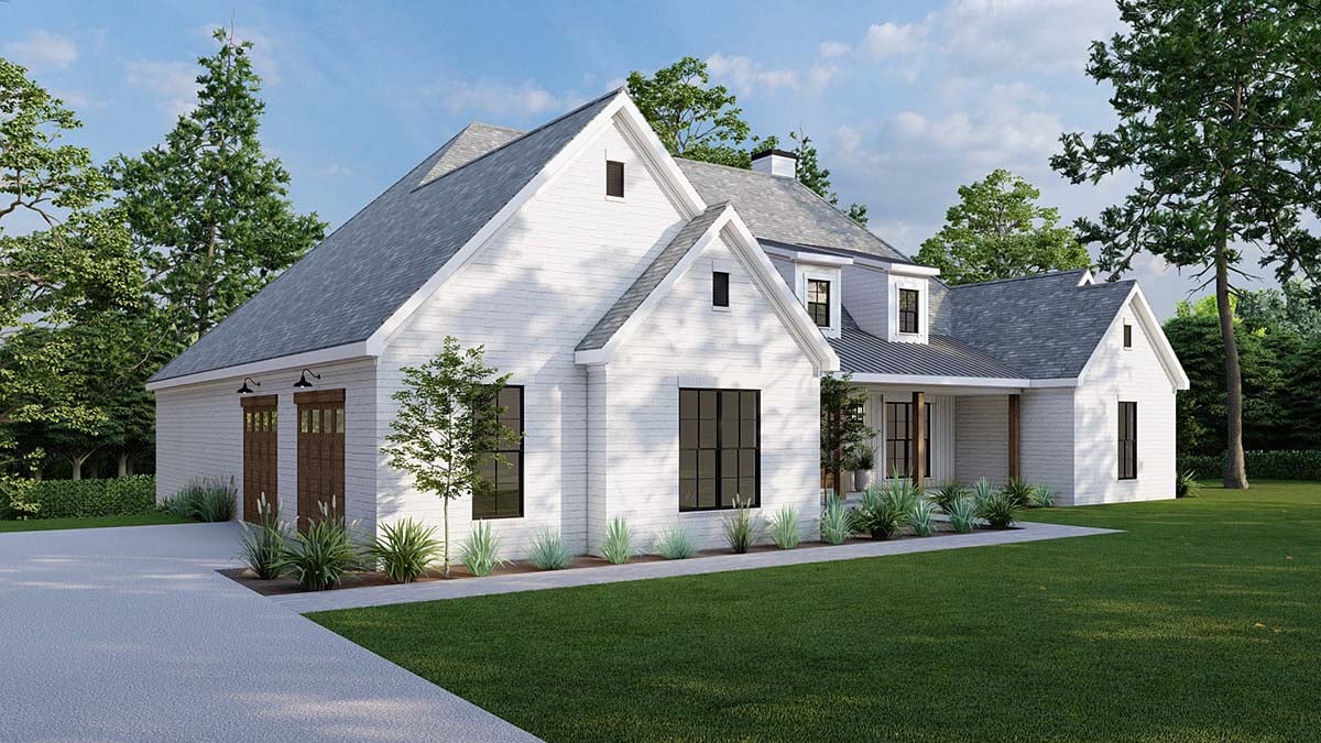 Farmhouse, Traditional Plan with 3240 Sq. Ft., 4 Bedrooms, 4 Bathrooms, 2 Car Garage Picture 3