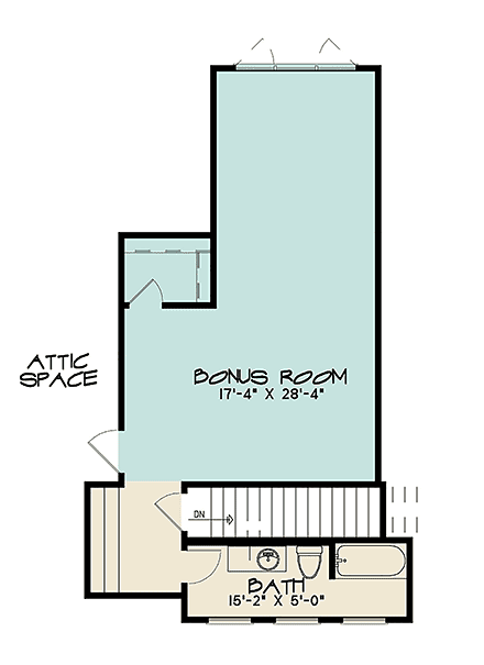 House Plan 82682 Second Level Plan