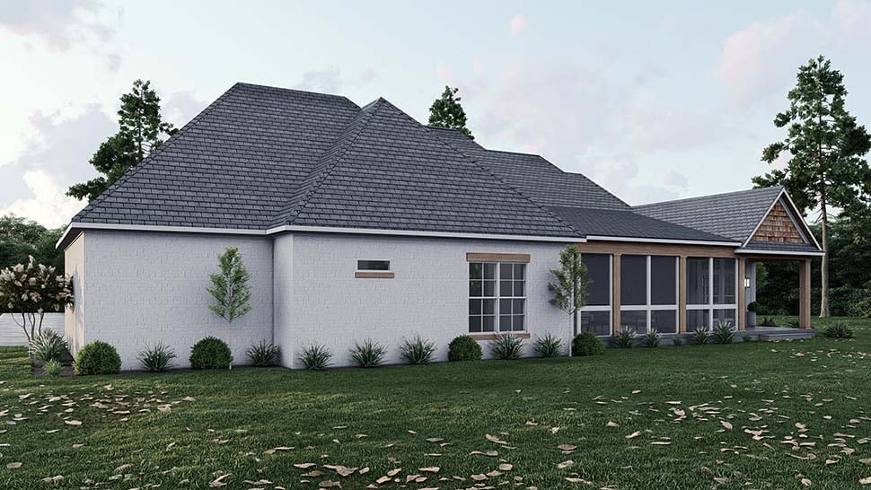 Bungalow, Craftsman, European, Traditional Plan with 2199 Sq. Ft., 3 Bedrooms, 3 Bathrooms, 3 Car Garage Picture 5