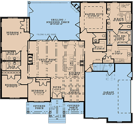 House Plan 82705 First Level Plan