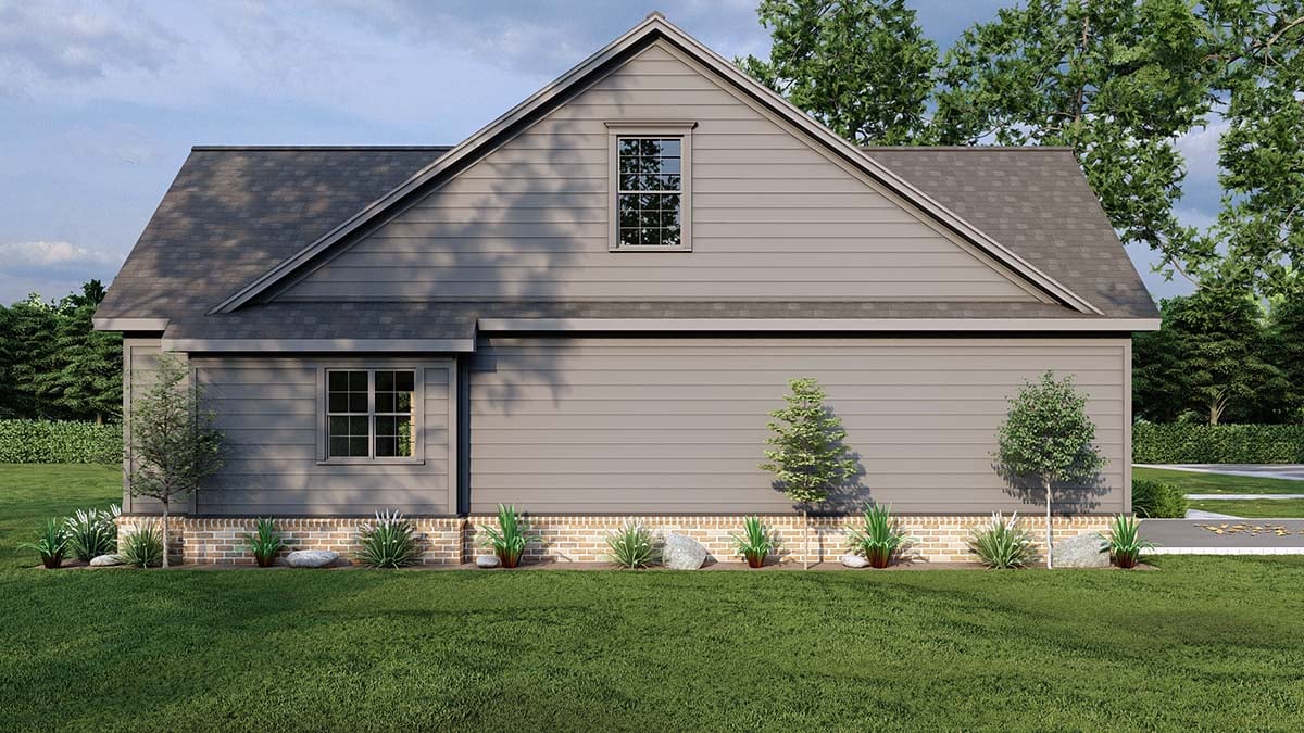 Bungalow, Coastal, Country, Craftsman, Farmhouse, Southern, Traditional Plan with 2211 Sq. Ft., 4 Bedrooms, 3 Bathrooms, 2 Car Garage Picture 3