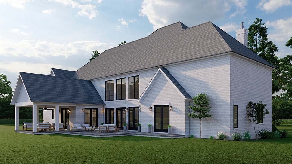 Colonial, Country, European, French Country, Southern, Traditional Plan with 4823 Sq. Ft., 4 Bedrooms, 5 Bathrooms, 3 Car Garage Picture 7