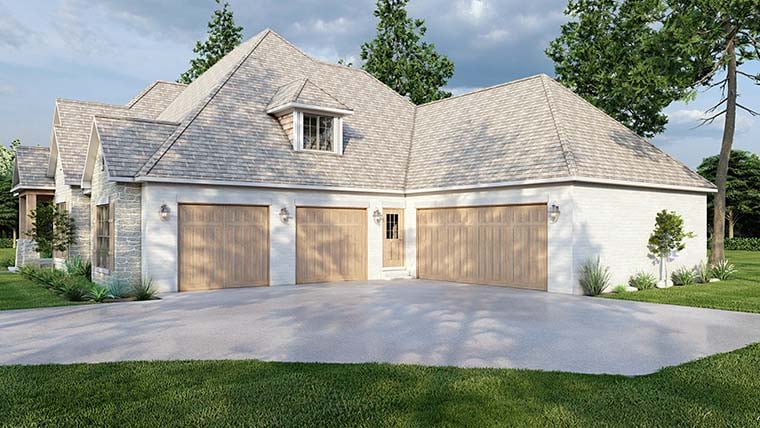 Bungalow, Craftsman, Southern, Traditional Plan with 2340 Sq. Ft., 4 Bedrooms, 4 Bathrooms, 4 Car Garage Picture 6