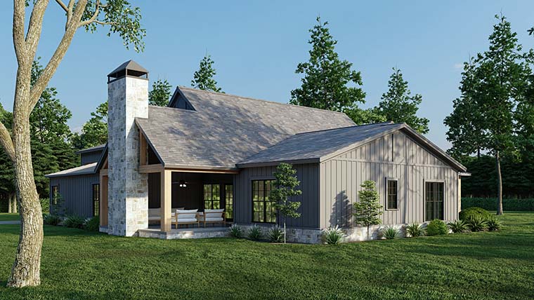 Bungalow, Contemporary, Country, Craftsman, Farmhouse, Traditional Plan with 2556 Sq. Ft., 4 Bedrooms, 3 Bathrooms, 3 Car Garage Picture 6