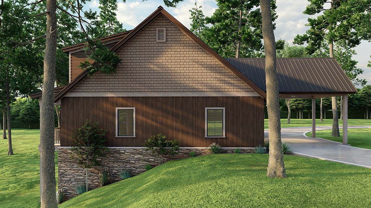 Bungalow, Cabin, Country, Craftsman, Southern, Traditional Plan with 2255 Sq. Ft., 3 Bedrooms, 3 Bathrooms Picture 3