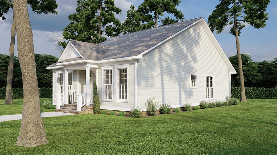 Country, Traditional Plan with 1284 Sq. Ft., 3 Bedrooms, 2 Bathrooms Picture 5