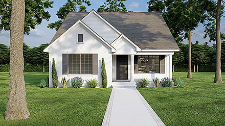 Country Southern Traditional Elevation of Plan 82729