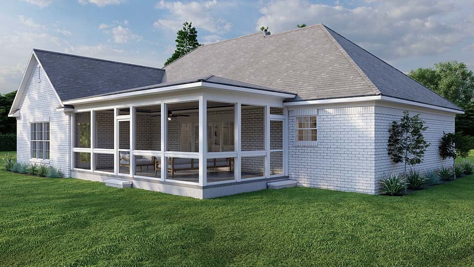 Bungalow, Craftsman, Southern, Traditional Plan with 1911 Sq. Ft., 3 Bedrooms, 2 Bathrooms, 2 Car Garage Picture 8